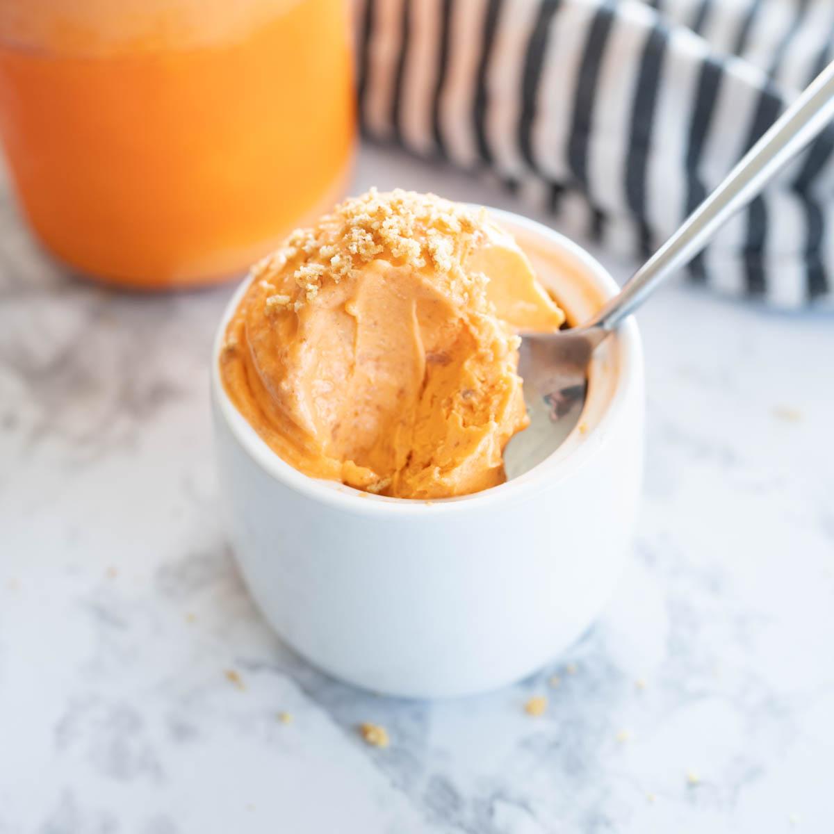 Orange Cream Cheesecake Ice Cream